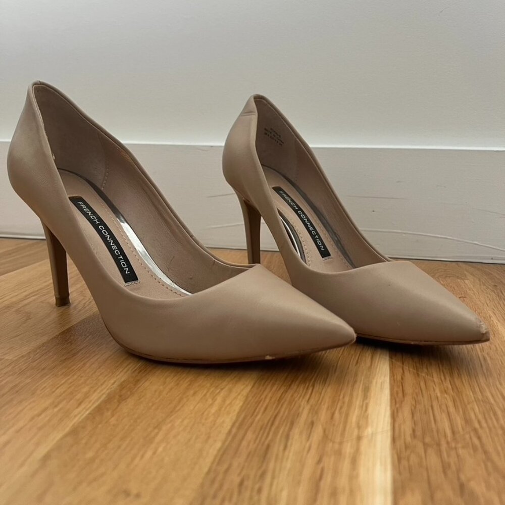 French Connection Nude Heels - Size 6.5